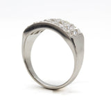 Handmade Platinum Natural French cut Diamond Ring