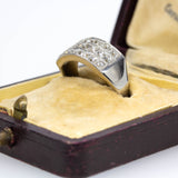 Handmade Platinum Natural French cut Diamond Ring