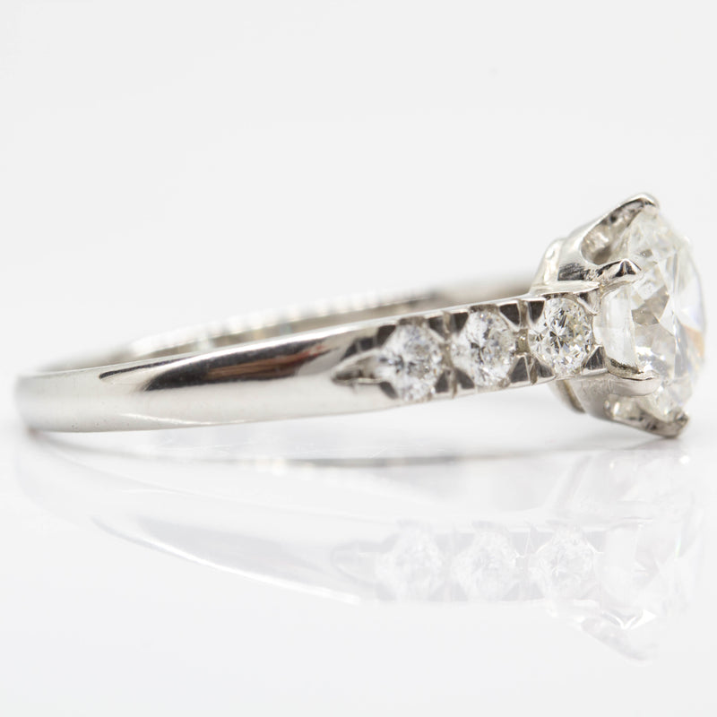 Estate Platinum Diamond Engagement Ring