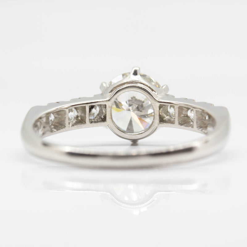 Estate Platinum Diamond Engagement Ring